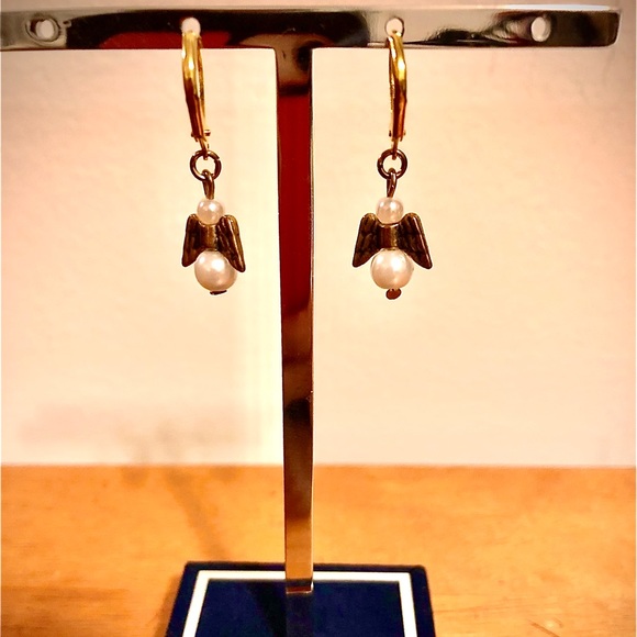 Angel Lever-back Earrings— Designed and Handcrafted By Me 🥰 - Picture 2 of 6